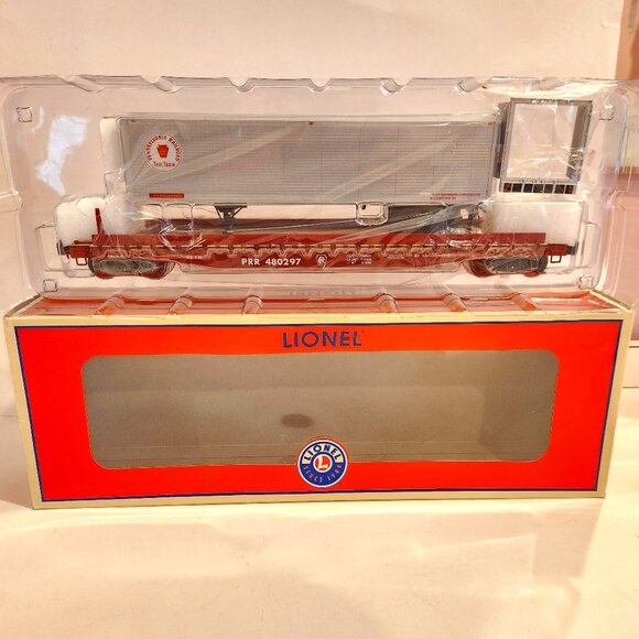 Lionel PRR PS-4 Flat w/40' Trailer Model 6-82844 - Picture 1 of 4
